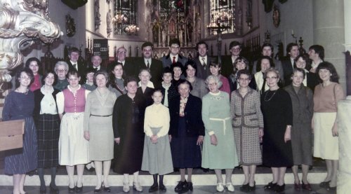 Der Kirchenchor im Jahre 1984