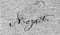 Mozart-Autographe