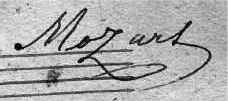 Mozart-Autographe