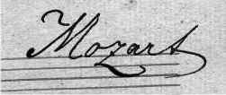 Mozart-Autographe